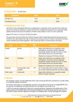 OMEX Agriculture Folex P Product Technical Sheet